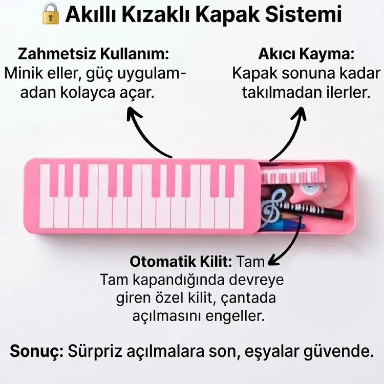 Pembe Piyano Kalem Kutusu