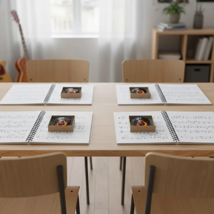 Alevlenen Akorlar Gitar Magnet, Gitar Rozet ve Anahtarlık