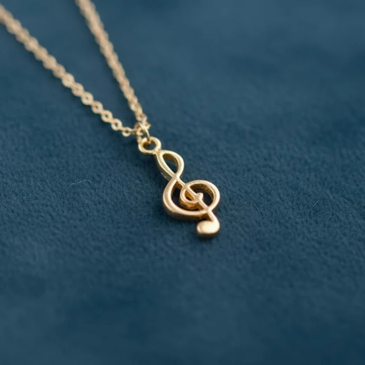 Zarif Sol Anahtarı Kolye