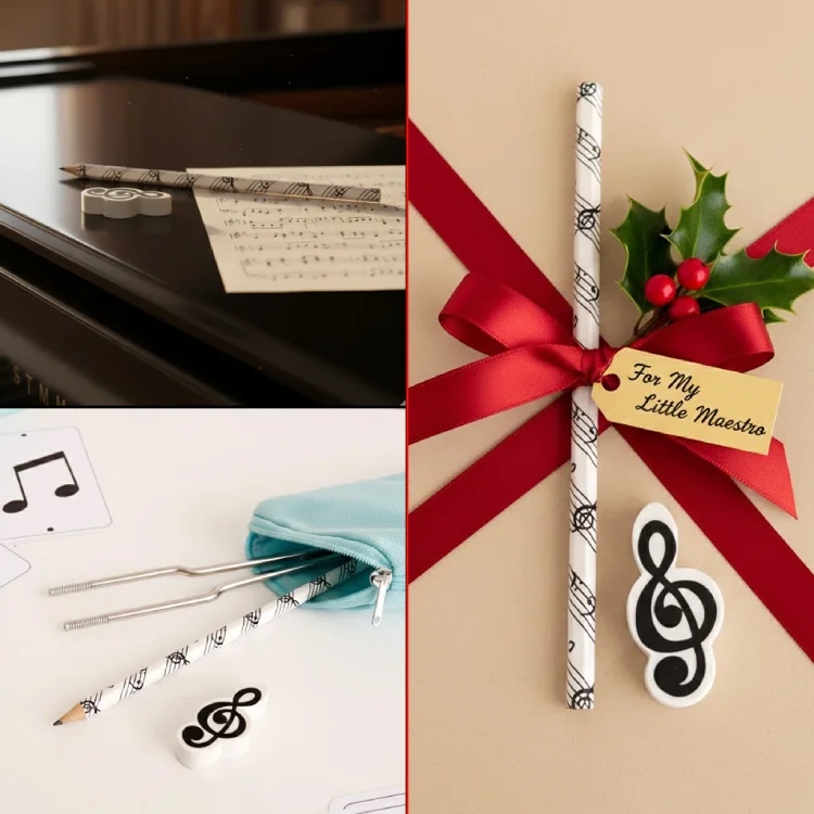 Dizek Kalem Beyaz Sol Anahtarı Silgi Seti