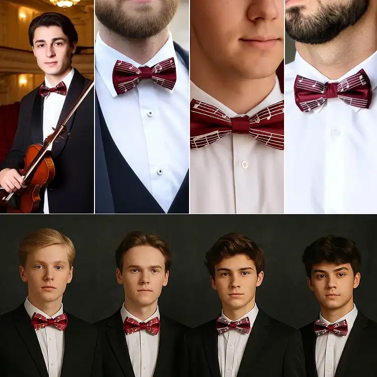 Bordo Renkli Dokuma Nota Papyon