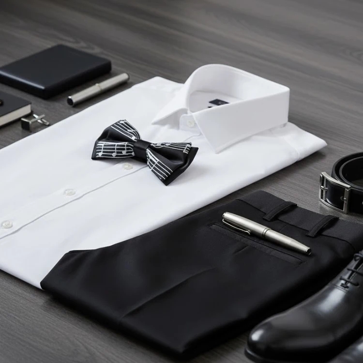 Dokuma Siyah Dizek Papyon