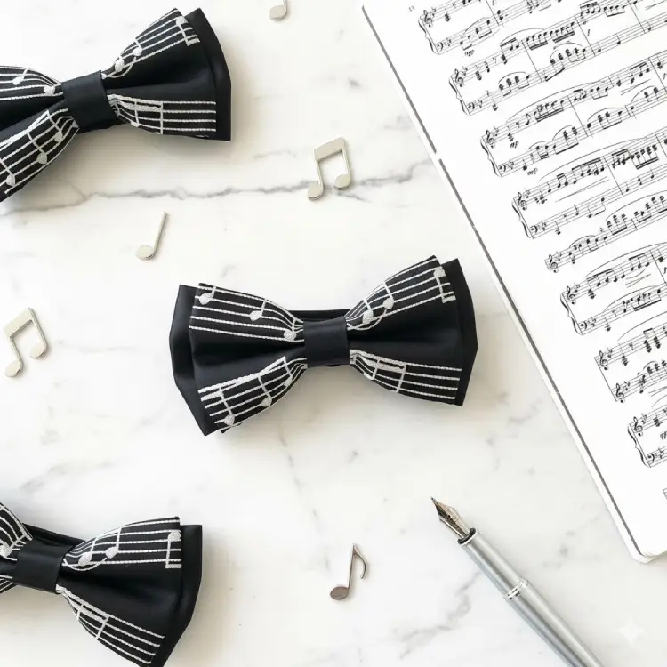 Dokuma Siyah Dizek Papyon