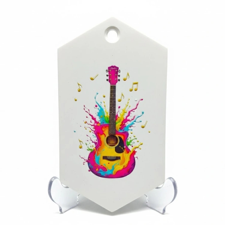 Gitar Figürlü Dekoratif Masa Üstü Obje