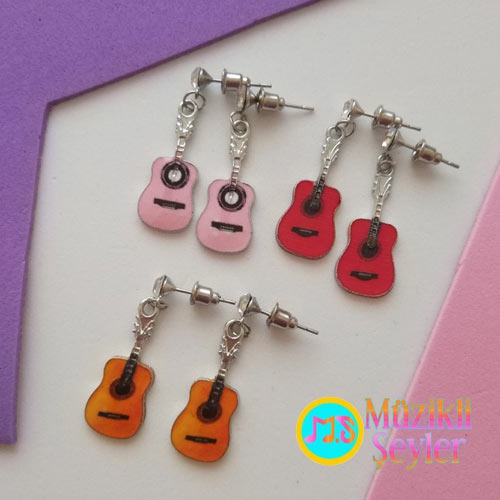 Renkli%20Gitar%20Küpe