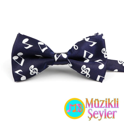 Mavi%20Beyaz%20Notalı%20Papyon%20Seti