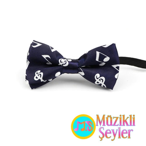 Mavi%20Beyaz%20Notalı%20Papyon%20Seti
