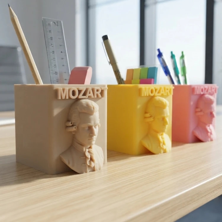 Mozart Kabartmalı Kalemlik
