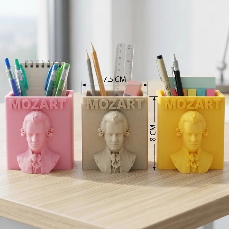 Mozart Kabartmalı Kalemlik