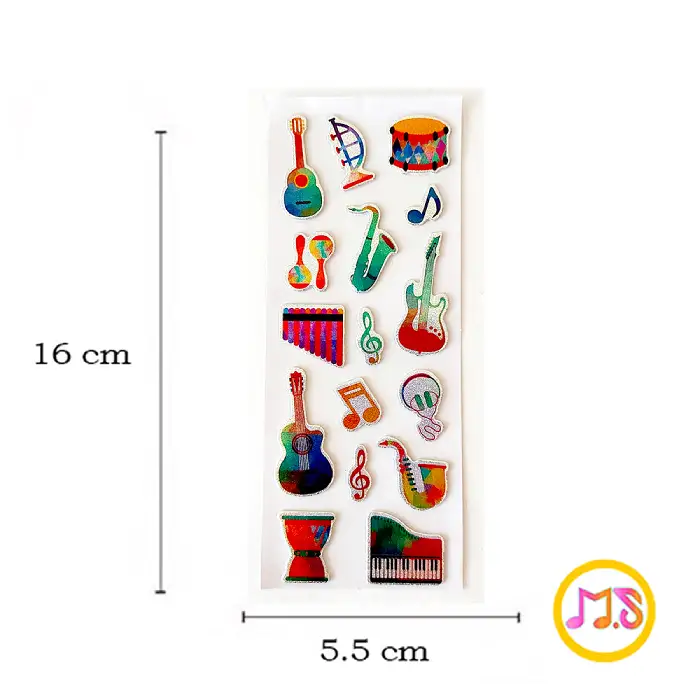 20’li%20Müzik%20Aletleri%20ve%20Notalı%20Sticker%20Seti