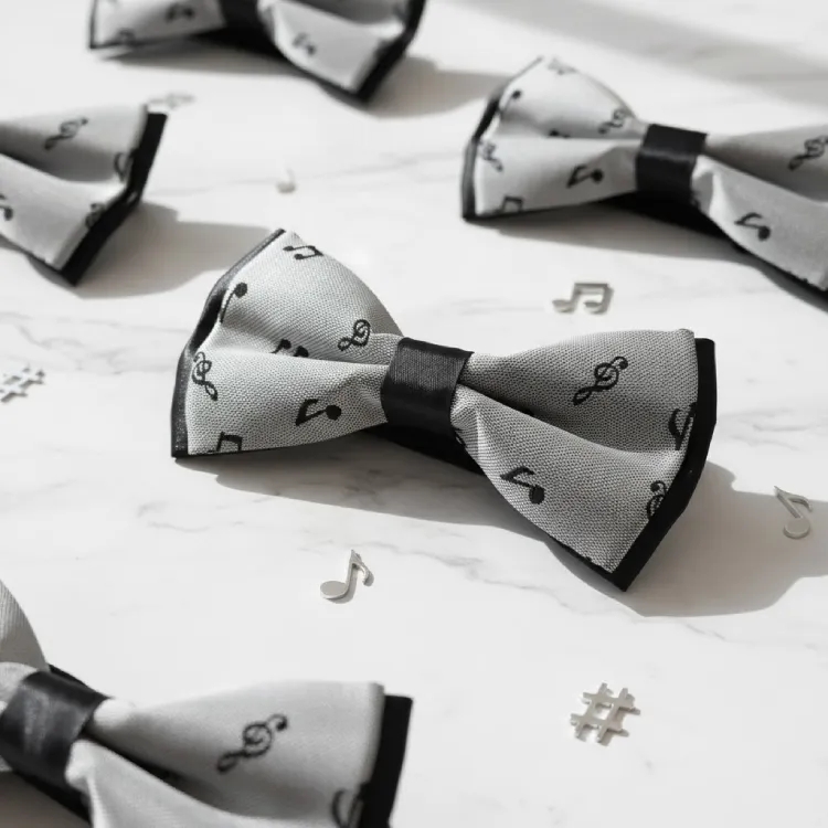 Notalı Gümüş Papyon