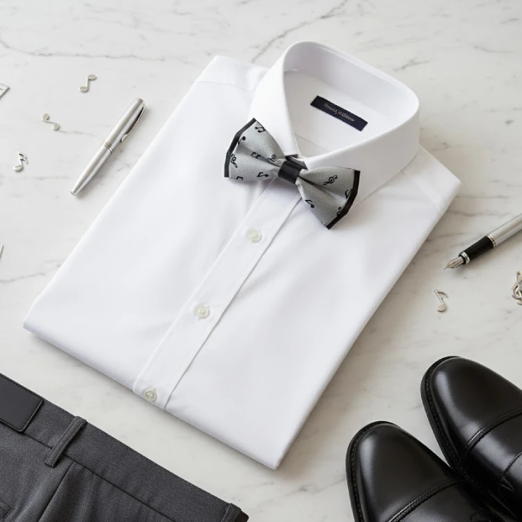 Notalı Gümüş Papyon