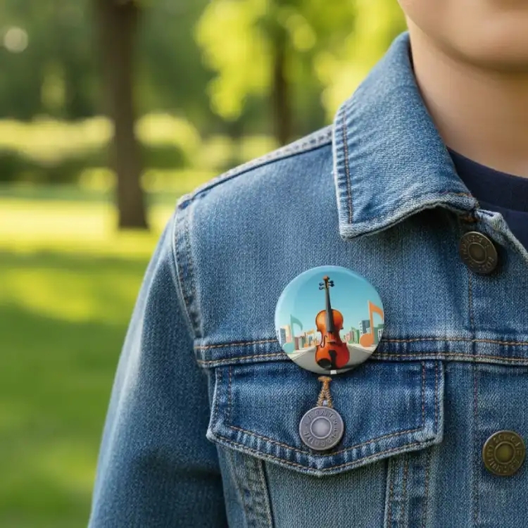 Notalı Keman Rozet ve Magnet