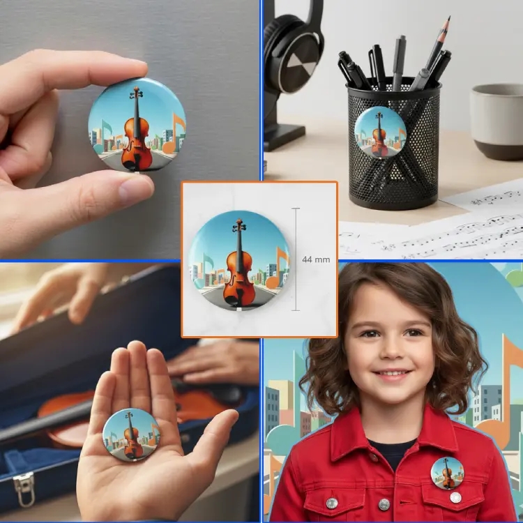 Notalı Keman Rozet ve Magnet