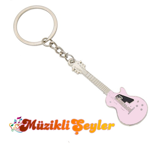 Müzikli Anahtarlık – Pembe Gitar anahtarlık