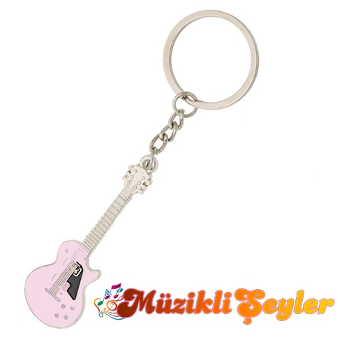 Müzikli Anahtarlık – Pembe Gitar anahtarlık