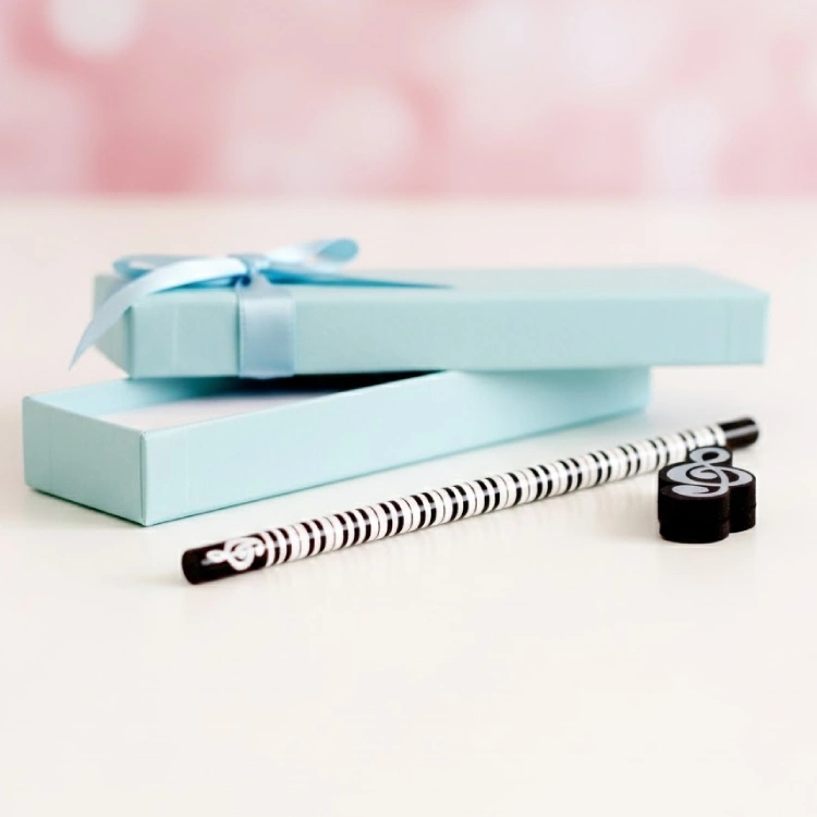 Piyano Kalem Siyah Sol Anahtarı Silgi Seti 