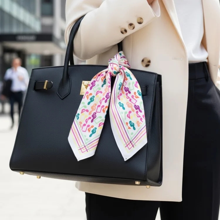 Rengarenk Notalı Fular