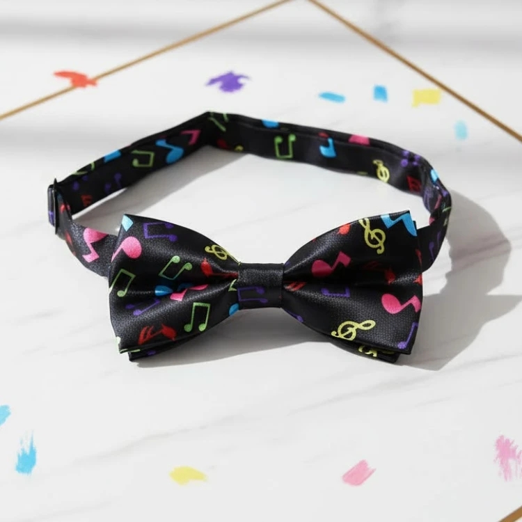 Müzikli, Renkli Notalı Papyon