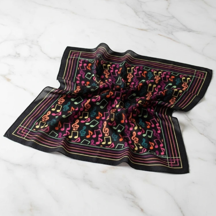 Renkli Notalı Fular