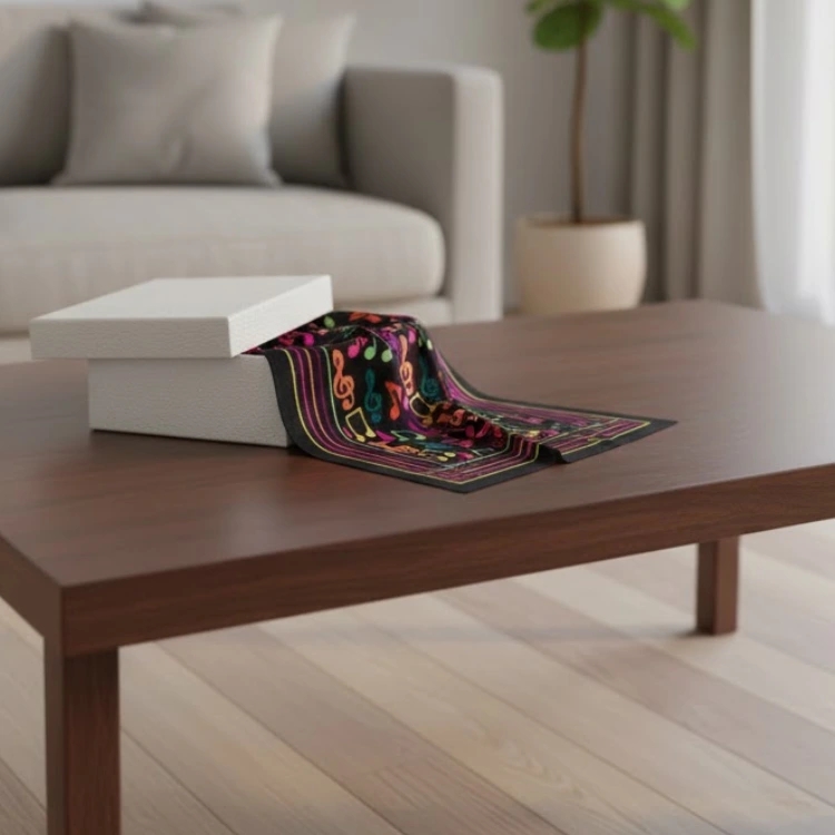 Renkli Notalı Fular