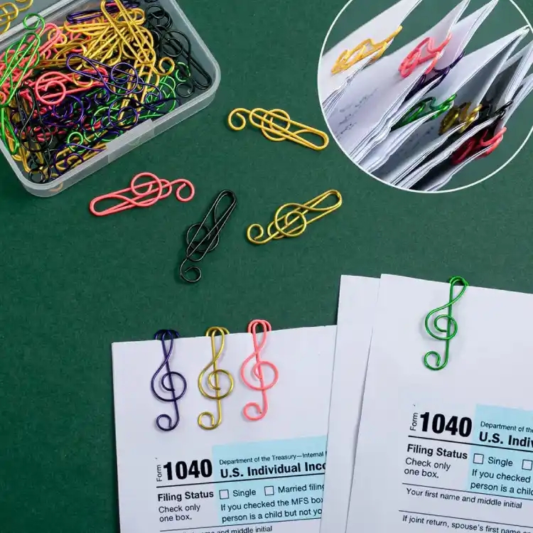 Renkli Sol Anahtarı Ataşlar