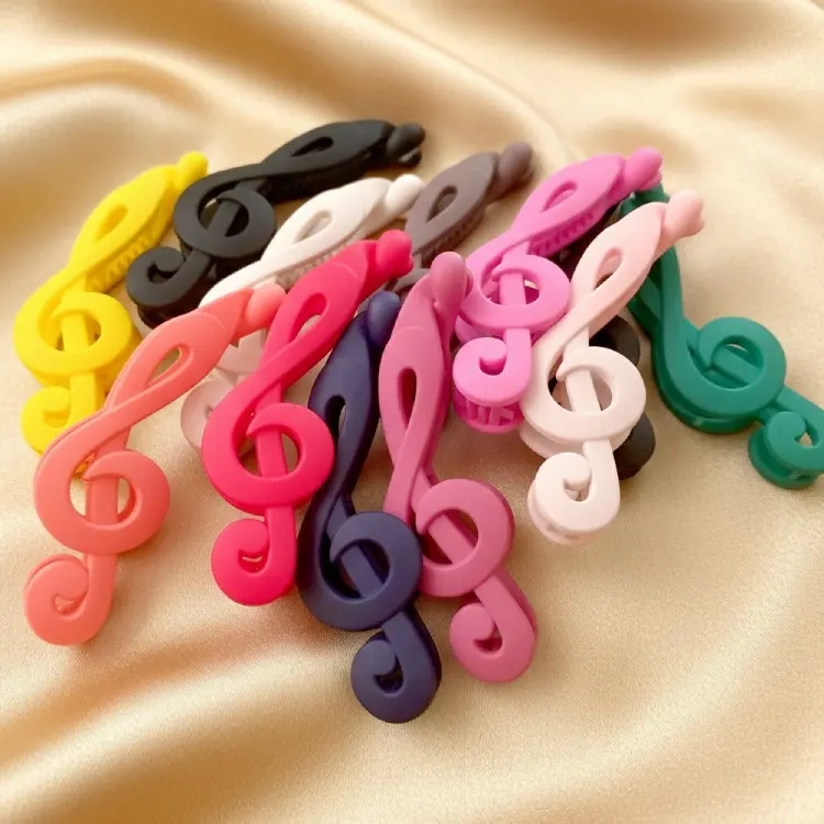 Renkli Sol Anahtarı Saç Tokası