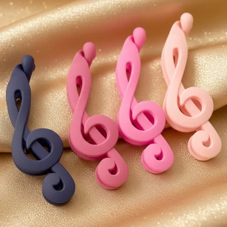 Renkli Sol Anahtarı Saç Tokası