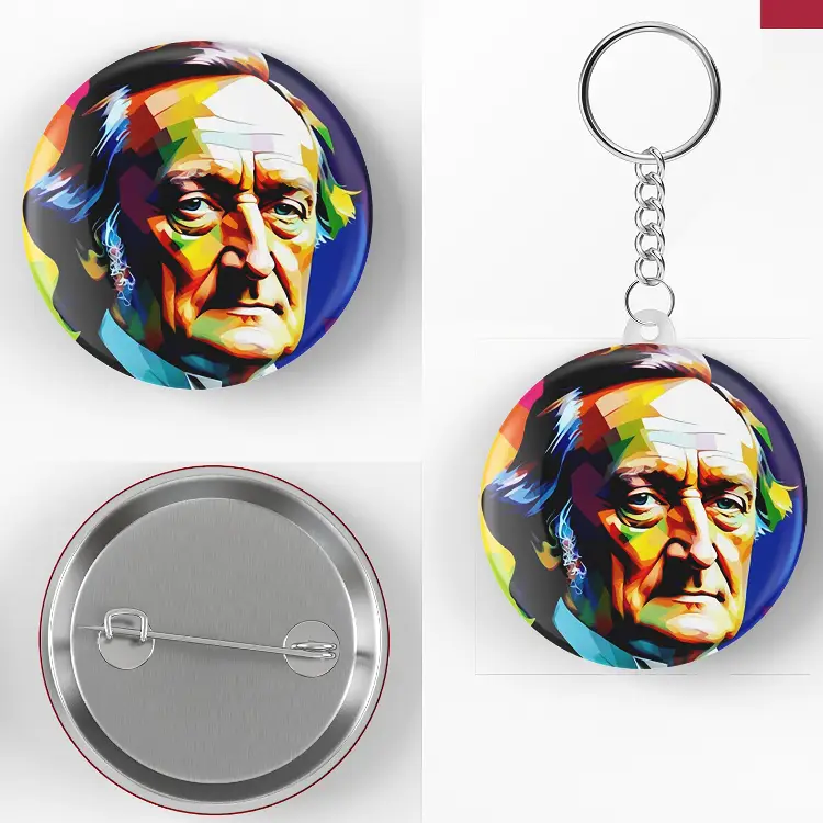 Richard%20Wagner%20Rozet%20ve%20Anahtarlık