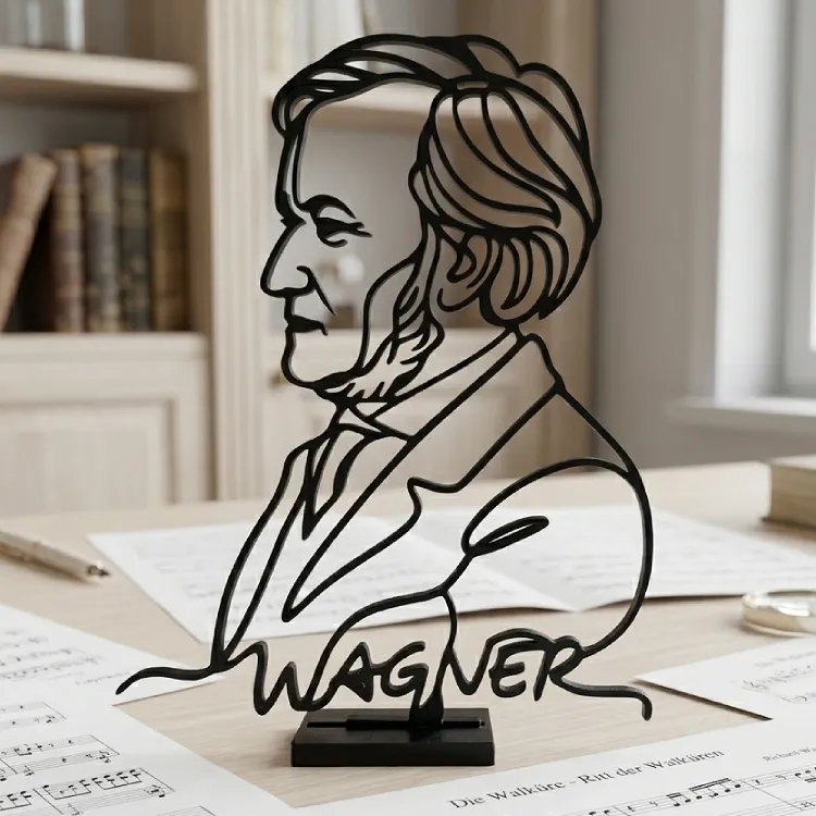 Richard Wagner Siluet Obje