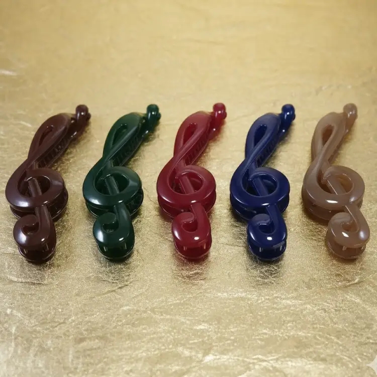 Parlak Sol Anahtarı Saç Tokası