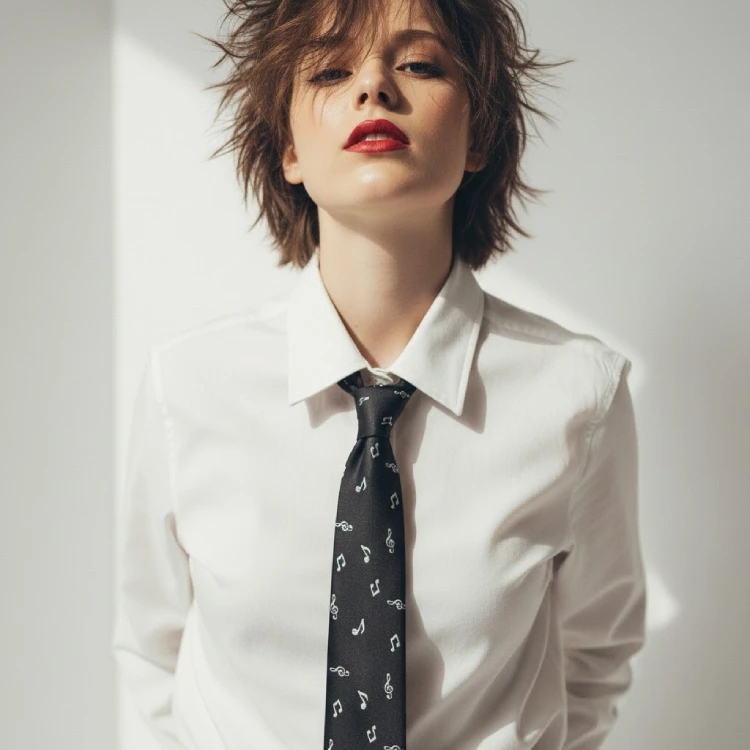 Siyah Notalı Kravat