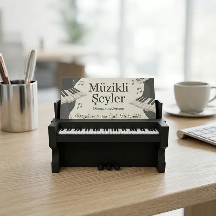 Siyah Piyano Kartvizitlik