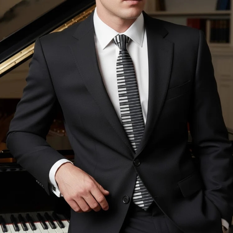 Siyah Piyano Kravat