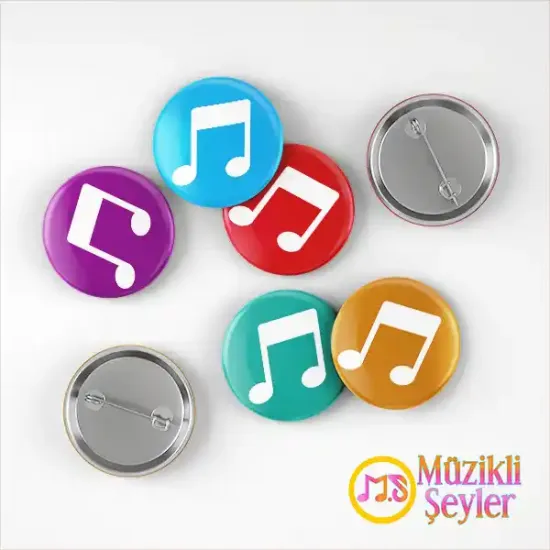 İki 8’lik nota şeklinde rozet