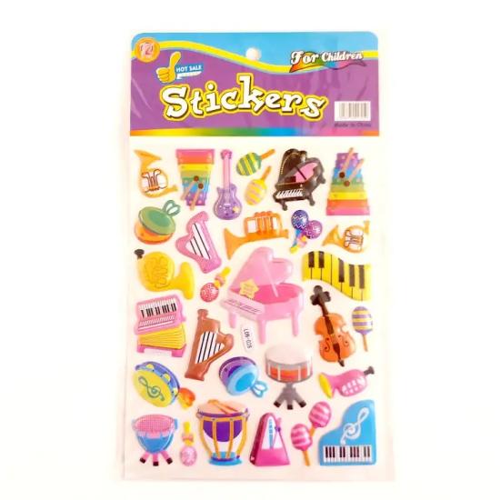 Büyük Müzik Aletleri Sticker Seti