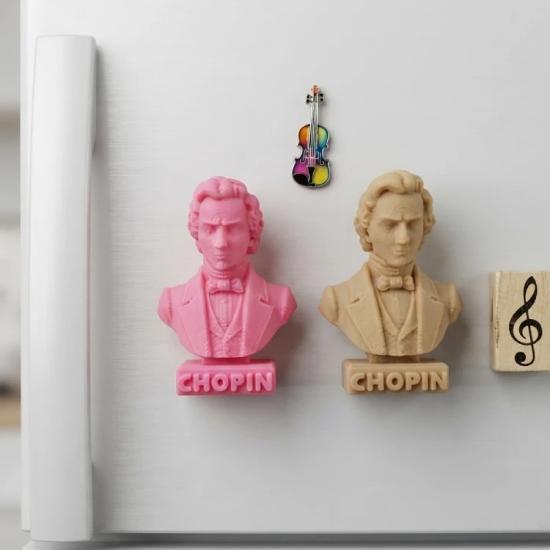 Frederic Chopin Büst Magnet - Duyguların Zarif Anlatıcısına