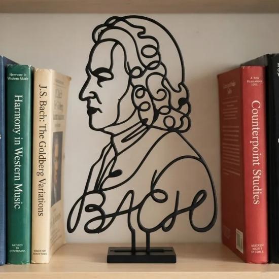 Johann Sebastian Bach Masa Üstü Obje – Sanatsal Dekorasyon