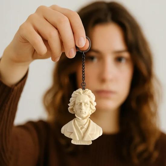 Beethoven Çanta Süsü ve Anahtarlık