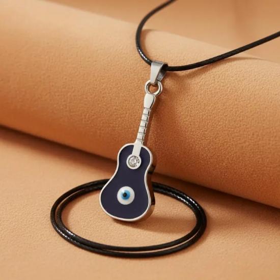 Nazar Boncuklu Gitar Kolye