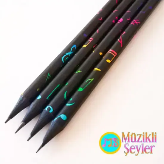 Rengarenk Notalı Kurşun Kalem