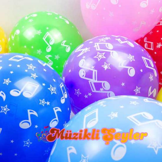Notalı Rengarenk Balonlar - 4’LÜ PAKET