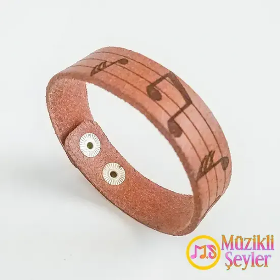 Notalı Deri Bileklik