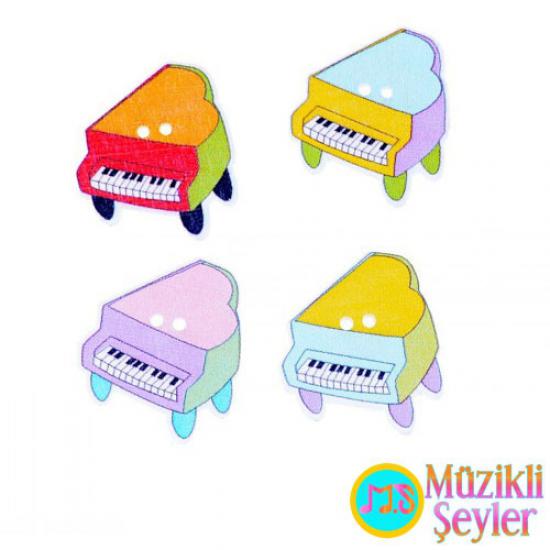 Rengarenk Piyano Düğmeler