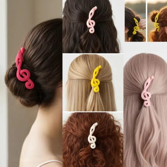 Renkli Sol Anahtarı Saç Tokası