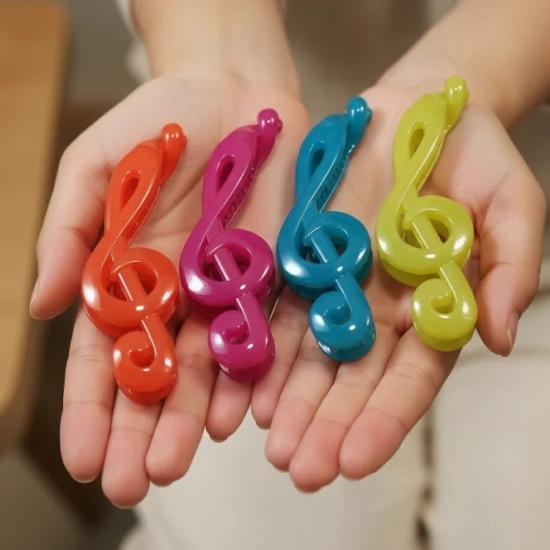 Parlak Sol Anahtarı Saç Tokası