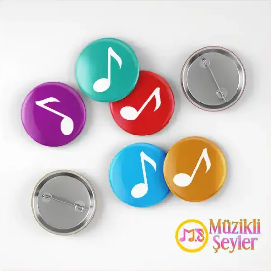 Sekizlik nota şeklinde rozet