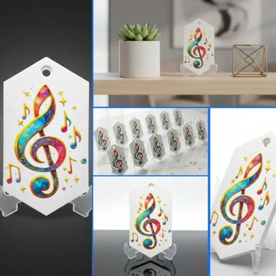 Sol Anahtarı Figürlü Dekoratif Masa Üstü Obje