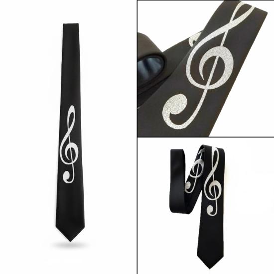 Siyah Sol Anahtarı Kravat