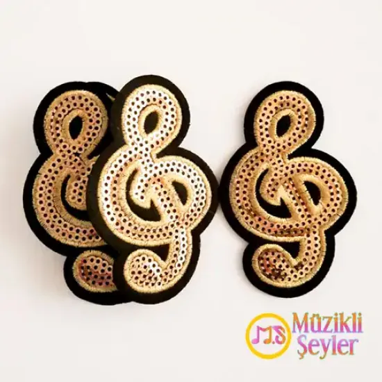 Ütü ile yapışan Pullu Sol Anahtarı Arma Patch Yama